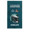 NFL Philadelphia Eagles 2025 Super Bowl LIX Multi Champ Unstoppable Beach Towel 30X60 Inches